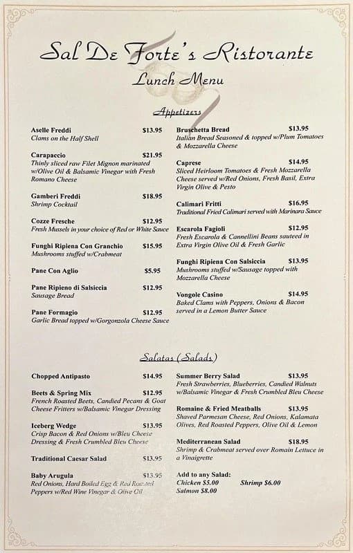 Lunch Menu