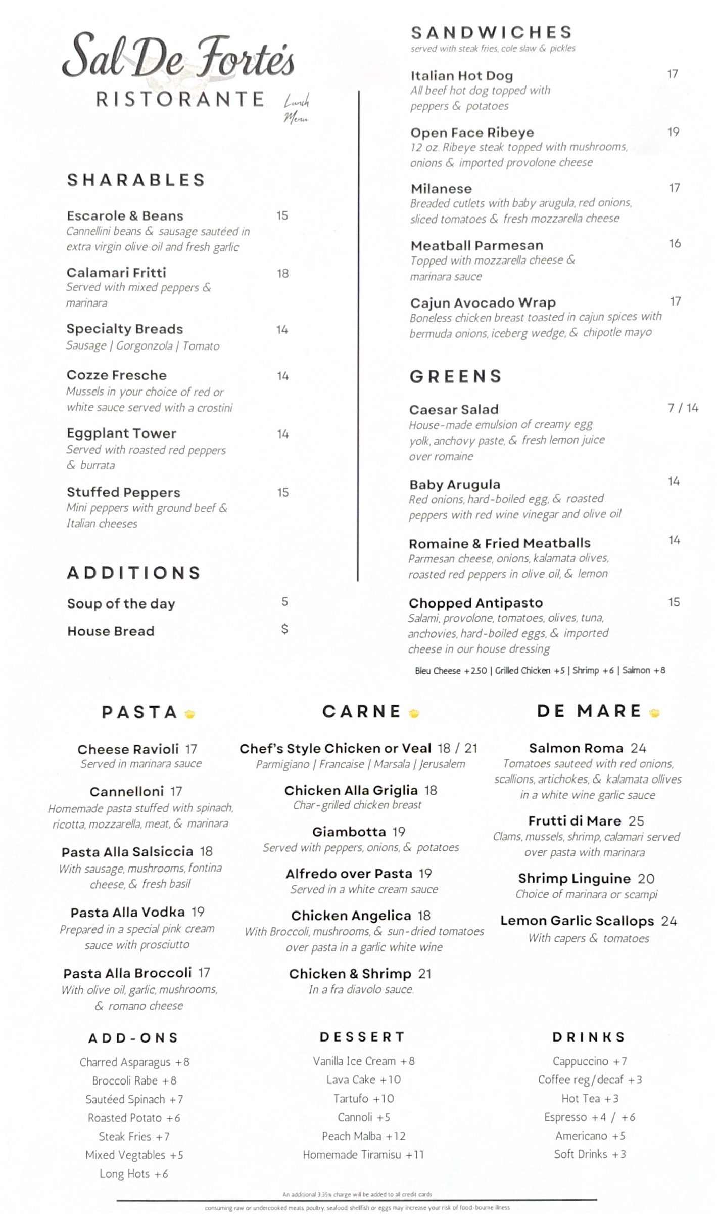 Lunch Menu preview